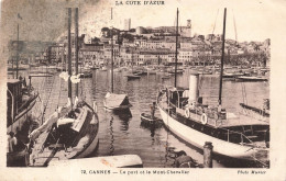 [-5%] FRANCE - Cannes - Le Port Et Le Mont Chevalier -  La Côte DAzur - Editions DArt Munier - Carte Postale - Cannes