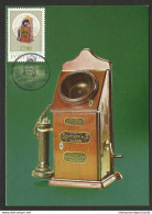 Delcampe - Portugal Téléphone 1887 Carte Maximum 1982 Telephone Maxicard - Télécom