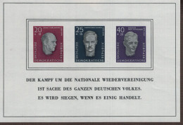 DDR Block 015 Gedenkstätte Buchenwald Postfrisch MNH *** Neuf Postfrisch (1) - 1950-1970