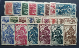 GUINEE - 1938 - N°Yv. 125 à 146 - Série Complète - Neuf Luxe ** - Neufs