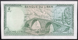 Delcampe - BILLET 5 LIVRES LIBAN / TBE - Liban