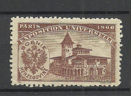 France 1900 EXPOSITION UNIVERSELLE Int. Ausstellung In Paris Pavillion Of Bosnia Herzegovina Bosnie (*) - 1900 – Paris (France)