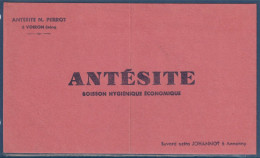 Buvard Antésite, Boisson Hygiénique économique, Antésite N. Perrot à Voiron, Isère - Limonadas - Refrescos