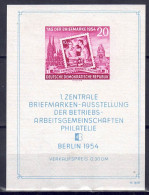 DDR 1954 - Tag Der Briefmarke, Block 10, Postfrisch ** / MNH - 1950-1970