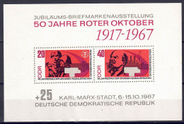 DDR 1967 - Oktoberrevolution, Block 26, Postfrisch ** / MNH - 1950-1970