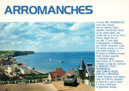 [-5%] FRANCE - Arromanches - Le Bourg - La Plage - Les Pontons - Le Musée Du Débarquement  - Carte Postale - Arromanches