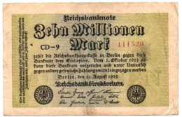 Germania Repubblica Di Weimar 10 Millionen Mark - 10 Millionen Mark