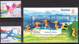 Delcampe - Serbia 2016 - Olympic Games,Rio De Jeneiro - Mi 671-672 + BL.16 - MNH**VF - Serbien