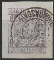 Diégo-Suarez Taxe N°1 Oblitéré Signé Brun. Cote160€. - Gebruikt
