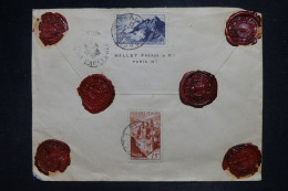 FRANCE - Enveloppe Commerciale En Chargé De Paris Pour Villiers/Loir En 1949  - L 156069 - 1921-1960: Modern Period