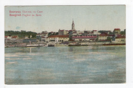Delcampe - 1920s KINGDOM OF YUGOSLAVIA,SERBIA,BELGRADE,VIEW FROM SAVA RIVER.BELGRADE DOCKS,POSTCARD,MINT - Jugoslawien