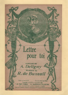 Partition - Lettre Pour Toi - Deligny - Partitions Musicales Anciennes