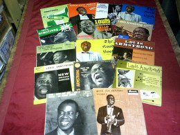 COLLECTION   DE 15  /  45 TOURS  TOURS  DIFFERENTS DE  LOUIS AMSTRONG - Collections Complètes