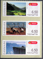 Denmark 2014 MiNr.75-77 (**) ( Lot K 820 ) ATM Franking Labels - Machine Labels [ATM]