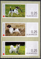 Denmark 2015 Danish Dog Breeds  MiNr.78-80 (**) ( Lot K 841 ) ATM Franking Labels - Machine Labels [ATM]