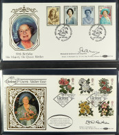 THE QUEEN MOTHER, WITH SIGNED COVERS. 1980 - 2002 Collection Of Covers, Stamps, Miniature Sheets & Sheetlets In 4 Albums - Other & Unclassified