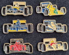 6 FORMULE UN - F1 - 6 FORMULA ONE - 6 VOITURES -CARS - FERRARI - BENETTON - MC LAREN - TYRELL - MINARDI - WILLIAMS-(35) - F1