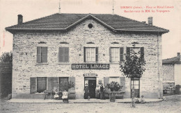 Delcampe - DIEMOZ (Isère) - Place Et Hôtel Linage - Voyagé (2 Scans) - Diémoz
