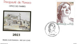 Monaco, Chanson, Cinéma, FDC Maria Callas 2023 - Cantantes