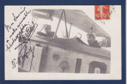 CPA Autographe > Signature Aviateur Aviation GAUBERT Carte Photo Collection COURTOIS Circulée écrite Par L'aviateur - Aviators & Astronauts