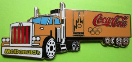 Gros Pin's Coca-Cola Mac Do McDonald's Camion Moscow Ville Candidate JO Jeux Olympiques 2012 - #622 - Coca-Cola