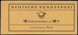 ** RFA 67 : 10pf. Vert, Carnet De 10, Bande N° Rouge, TB - Unused Stamps