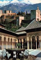 [-5%] ESPAGNE - Granada  - Alhambra - Composición De Sierra Nevada Y Patio De Los Leones - Carte Postale Ancienne - Granada