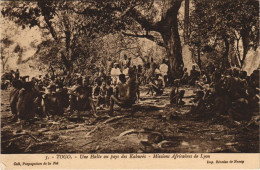 Delcampe - PC MISSIONARIES UNE HALTE AU PAYS DES KABURES TOGO ETHNIC TYPE (a28018) - Togo