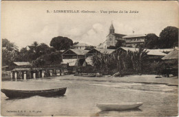 Delcampe - PC LIBREVILLE VUE PRISE DE LA JETEE GABON (a27945) - Gabun