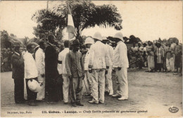Delcampe - PC LOANGO CHEFS BAVILIS PRESENTES AU GOUV. GENERAL GABON (a27932) - Gabun
