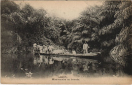 Delcampe - PC MISSIONARIES EN TOURNEE GABON (a27915) - Gabun