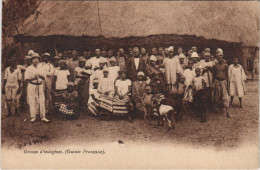 Delcampe - PC GROUPE D'INDIGENES FRENCH GUINEE AFRICA ETHNIC TYPES (a25637) - Französisch-Guinea