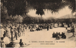 Delcampe - PC KINDIA LE MARCHE FRENCH GUINEE AFRICA (a25625) - Französisch-Guinea