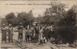 Delcampe - PC FORTIER MARIGOT DE DUBREKA FRENCH GUINEE AFRICA ETHNIC TYPES (a25617) - Französisch-Guinea