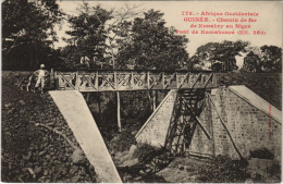 Delcampe - PC FORTIER CHEMIN DE FER PONT DE KAMAKOURE FRENCH GUINEE AFRICA (a25618) - Französisch-Guinea