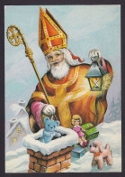 CPSM Saint Nicolas Père Noël Circulé - Nikolaus