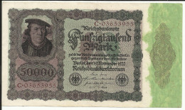 Billet De 50000 Mark Du 19 Novembre 1922 , N° WORLD PAPER MONEY : 80 - 50000 Mark