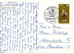 69372 - Bund - 1977 - 40Pfg CEPT '76 EF A AnsKte SoStpl MÜNCHEN - OKTOBERFEST '77 -> Mannheim - Beers