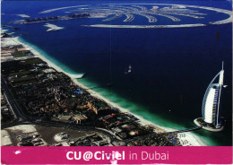 PC U.A.E. , DUBAI, BURJ AL ARAB, PALM ISLAND, REAL PHOTO POSTCARD (b16387) - Dubai
