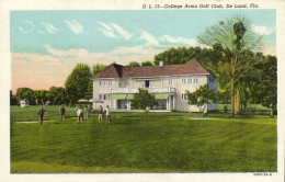 PC GOLF, FL, DE LAND, COLLEGE ARMS GOLF CLUB, Vintage Postcard (b45892) - Golf