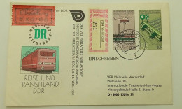 DDR-Express-Recommended Wermsdorf-Doetsche Reichsbahn-Postmark WERMSDORF 1985. - Umschläge - Gebraucht