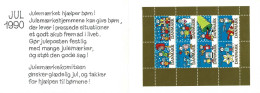 Denmark; Christmas Seals.  Small Sheet In Booklet; 1990;  MH (*). - Feuilles Complètes Et Multiples