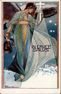 Jugendstil In Cruce Salus Sign. Baumhauer, F. I-II Art Nouveau - Other & Unclassified