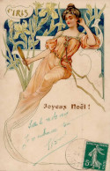 Jugendstil L Iris Joyeux Noel I-II Art Nouveau - Other & Unclassified