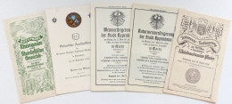 Wein Lot Mit 5 Broschüren Der 30er Jahre U. A. Von Weinversteigerungen In Mainz U. Oppenheim I-II Vigne - Other & Unclassified