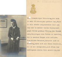 Adel Baden Brief Von Großherzogin Luise Von 1922 Mit AK II (Brief Gelocht) - History