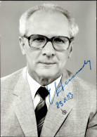 Politik Autogrammkarte Von Honecker, Erich I-II (keine AK-Einteilung) - Events