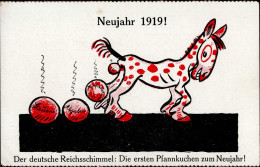 Zwischenkriegszeit Neujahr 1919 Der Deutsche Reichsschimmel I-II Bonne Annee - History