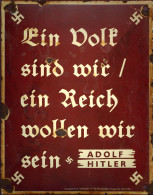 Propaganda WK II Emaille-Schild Hersteller Schulze Und Wehrmann Ca. 20x25cm - War 1939-45