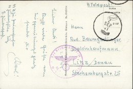 SS WK II - SS-Feldpostkarte Der REICHSFÜHRER-SS Junkernschule Tölz I - War 1939-45